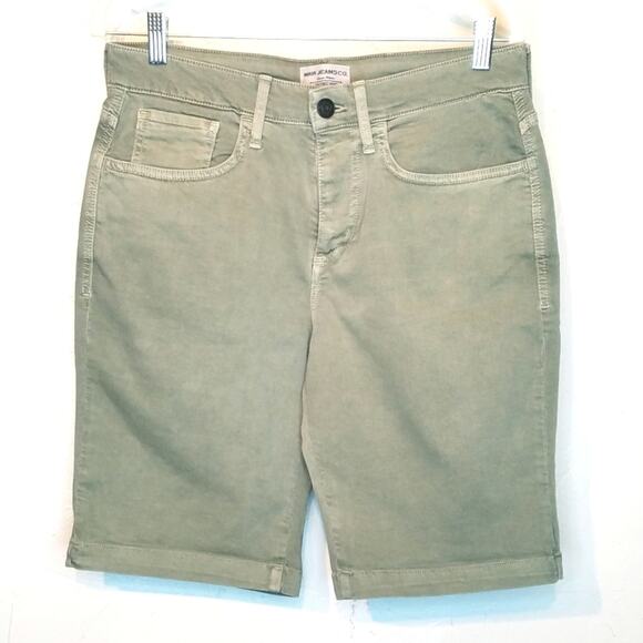 Mavi Jeans Co Green Denim Bermuda Shorts Size 30 NWT - Picture 3 of 8